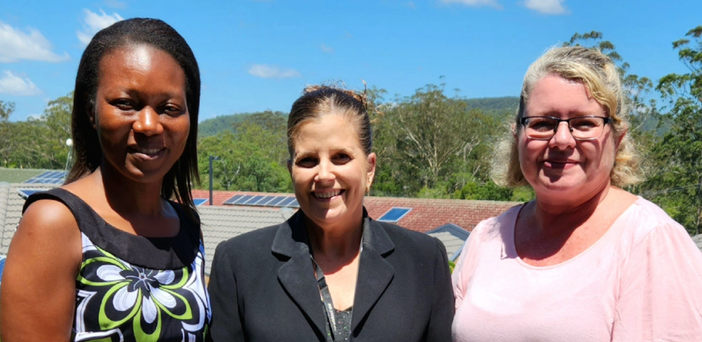 Image: (L-R) Gugu Ncube, General Manager Lifestyle Communities; Leanne McPherson, Village Manager; Tiffany Folbigg, DCM Institute Operations Manager