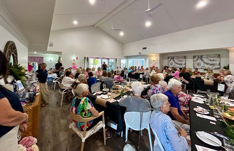 Retirement village fashion show